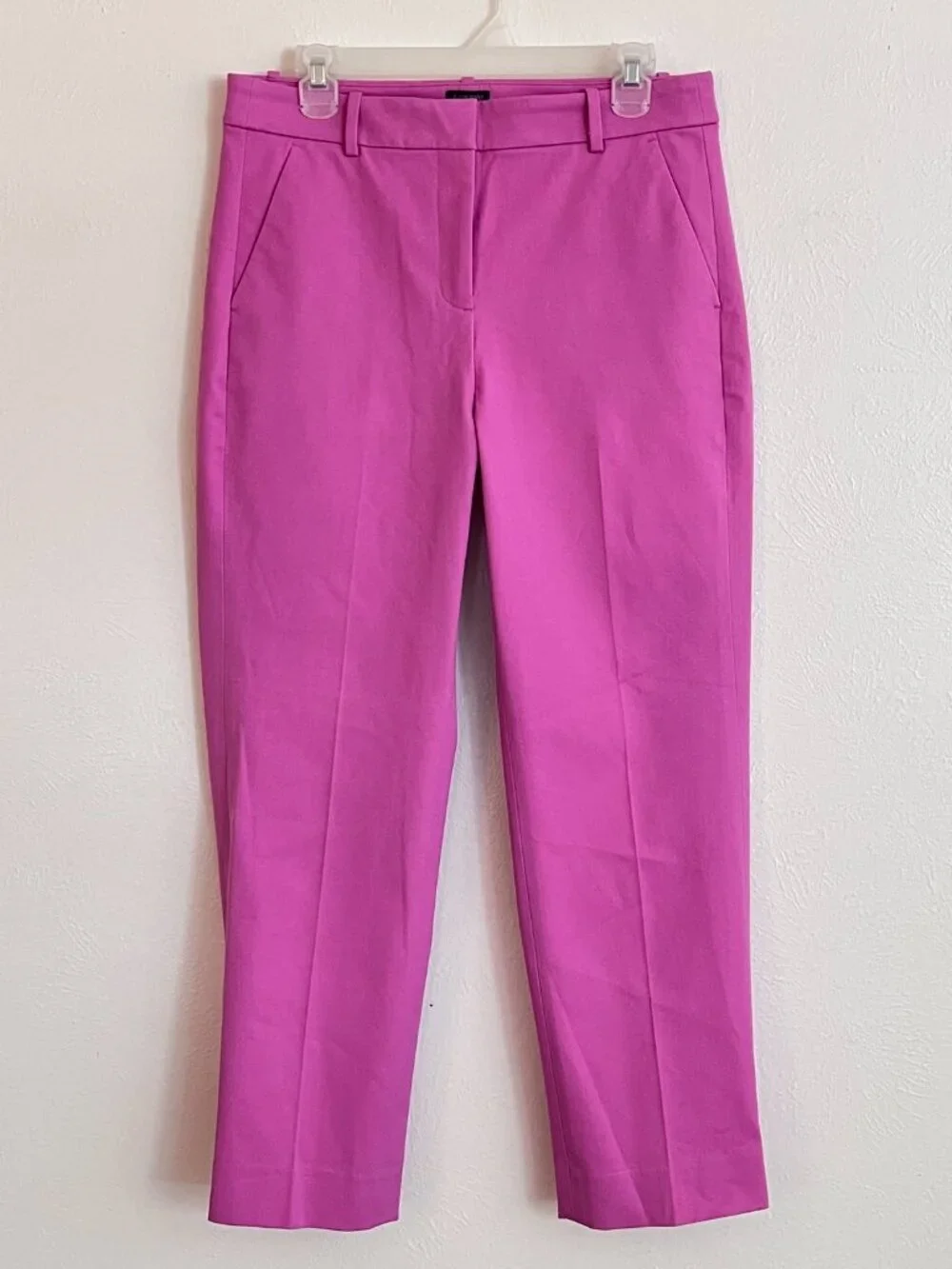 J Crew Pink Kallie Pants Stretchy Straight Leg Women's Size 10 NWT Preppy Office